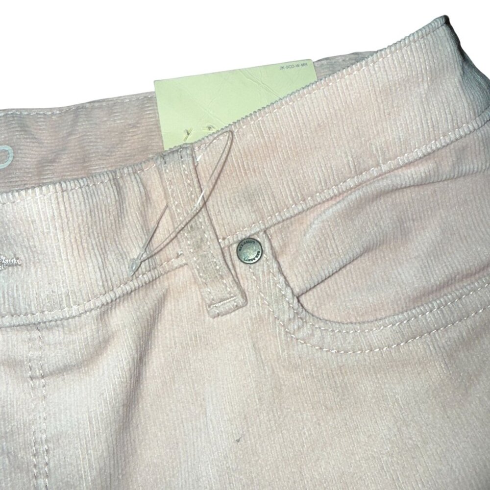 NWT Lands End Womens Straight Leg Pants 14 32 Light Pink Corduroy Mid Rise - Picture 4 of 9